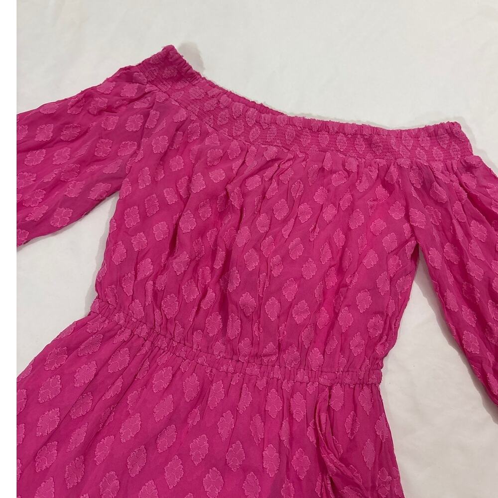 NWT Lilly Pulitzer Small Off the Shoulder Rochelle Romper Beachy Embroidered - Picture 3 of 9